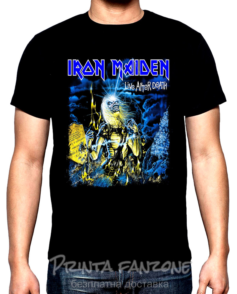 Тениски Iron Maiden, Айрън Мейдън, Live after death, 2, мъжка тениска, 100% памук, S до 5XL